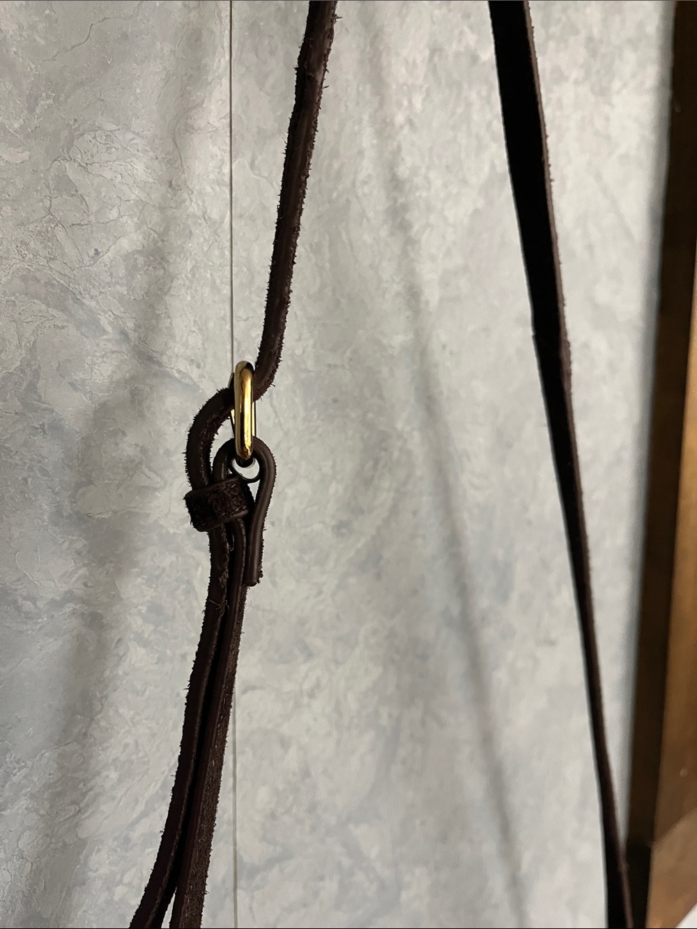 Haute Hippie Dark Brown Suede Envelope with Eyelet Detail 100% Suede NWT - Picture 7 of 15